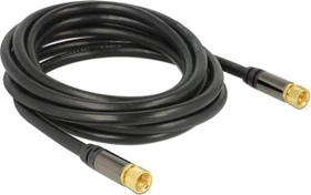 DeLOCK Antennenkabel F Stecker/F Stecker RG-6/U, 3m, schwarz