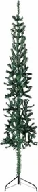 vidaXL Künstlicher Weihnachtsbaum halbrund schlank grün, 240cm