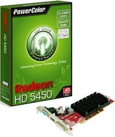 PowerColor Radeon HD 5450 Go! Green, 512MB DDR2, VGA, DVI, HDMI