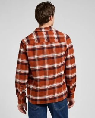 Lee Relaxed Mercantile Hemd langarm rusty clay plaid (Herren)