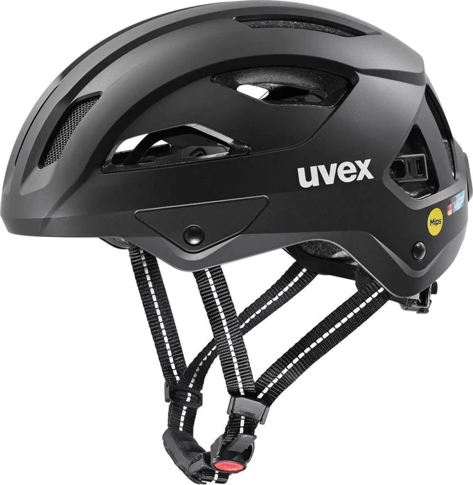UVEX City Stride MIPS Hiplok Helm schwarz matt