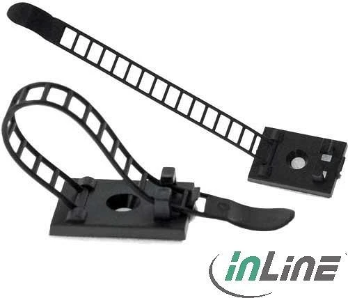 InLine Kabelbinder Bündelklemme, 85mm, schwarz, 10 Stück