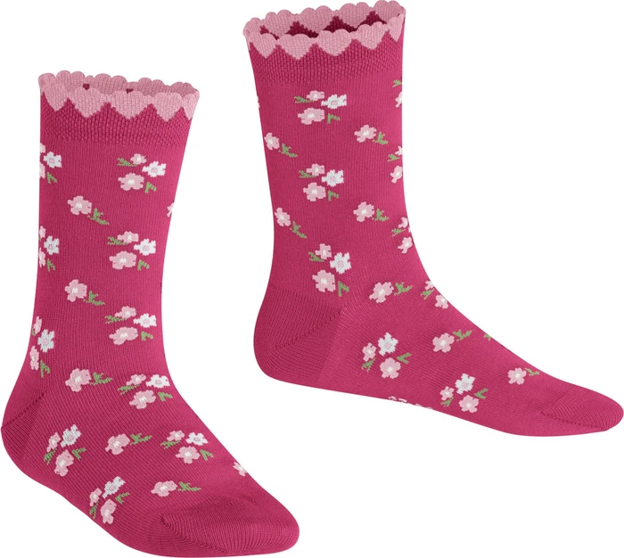 Falke Ditsy Flowers Socken fuchsia (Junior)