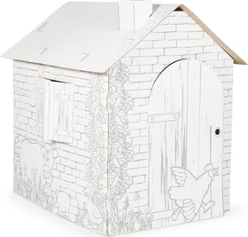 Legler Small Foot Spielhaus Häuschen aus Bastelkarton