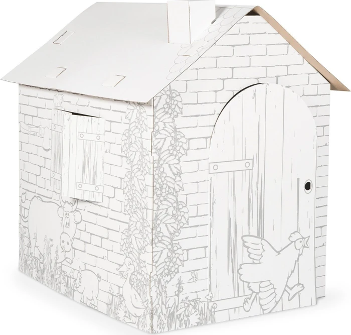 Legler Small Foot Spielhaus Häuschen aus Bastelkarton