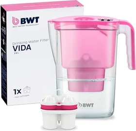 BWT Vida 2.6l Tischwasserfilter inkl. Kartusche rosa