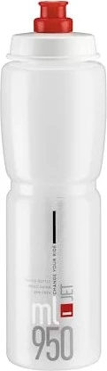 Elite Jet Trinkflasche 950ml clear/red logo