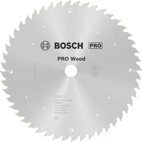 Bosch Professional Standard for Wood Kreissägeblatt 48Z, 184x1x16mm, 1 Stück