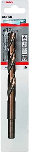 Bosch Professional HSS-Co Spiralbohrer, 12x101x151mm, 1 Stück