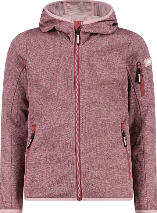 CMP Knit-Tech Fleece Jacke dawn pink/peony (Junior)