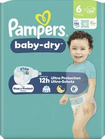 Pampers Baby-Dry Gr.6 Einwegwindel, 13-18kg, 24 Stück