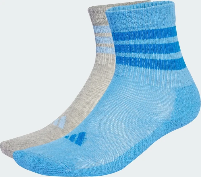 adidas Anti-Slip Socken blue burst/medium grey heather, 2 Paare (Junior)
