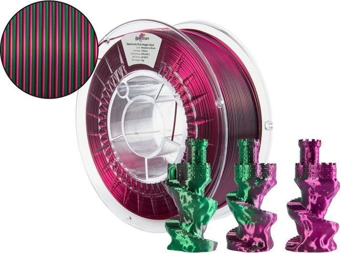 Spectrum PLA Magic Silk, Raspberry Blush, Spule, 1.75mm, 1.00kg