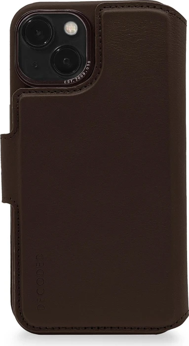 Decoded Leather Modu Wallet für Apple iPhone 14 Plus Chocolate Brown