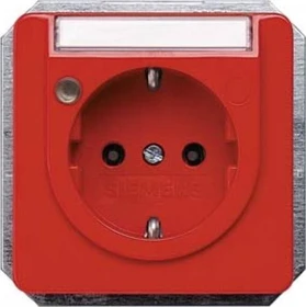 Siemens DELTA line Schuko-Steckdose Betriebsanzeige, orange