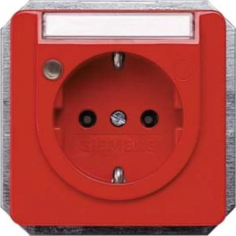Siemens DELTA line Schuko-Steckdose Betriebsanzeige, orange
