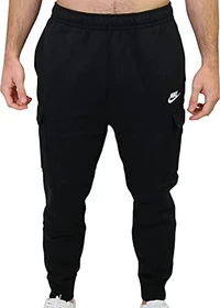 Nike Sportswear Club Fleece Trainingshose lang schwarz/weiß (Herren)