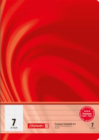 Brunnen Vivendi Schulheft, A4, Lineatur 7, rot, 32 Blatt