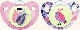 NUK Trendline Night & Day Beruhigungsschnuller Gruppe 1, 0-6M, Silikon