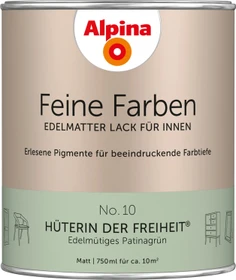 Alpina Farben Feine Farben Lack No. 10 Hüterin der Freiheit innen patinagrün edelmatt, 750ml