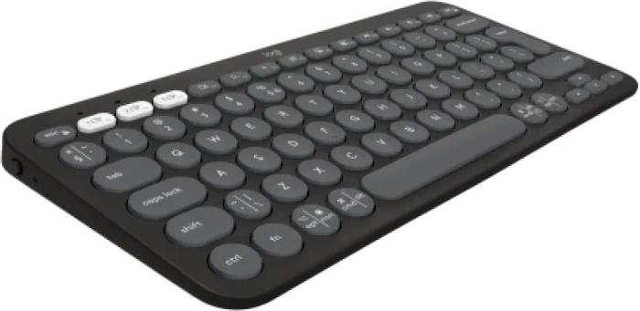 Logitech K380s Pebble Keys 2, schwarz/grau, Logi Bolt, USB/Bluetooth, EN