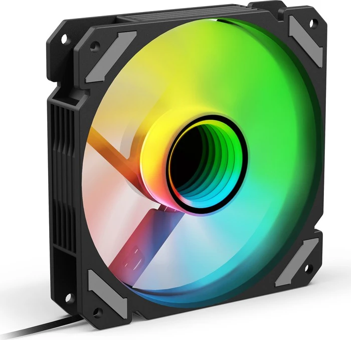 Sharkoon Shark Mirror RGB PWM Reverse, schwarz, 120mm