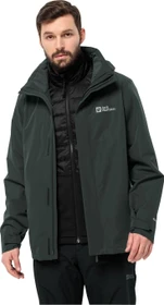 Jack Wolfskin Luntal 3in1 Funktionsjacke black olive (Herren)