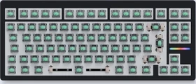 Wooting 80HE, Barebone Tastatur + HE Switch Set (Lekker V2 L60 Linear), ohne Tastenkappen, schwarz, ISO