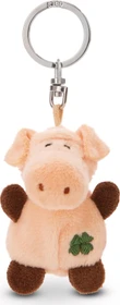 Nici Schwein mit Kleeblatt Schlüsselanhänger 5cm