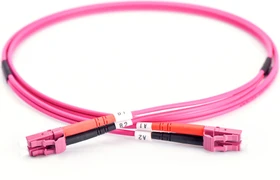 Digitus LWL Duplex Kabel, OM4, 2x LC Stecker/2x LC Stecker, 1m, violett