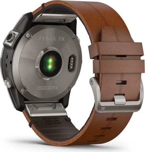 Garmin Fenix 7X Sapphire Solar titanium/chestnut