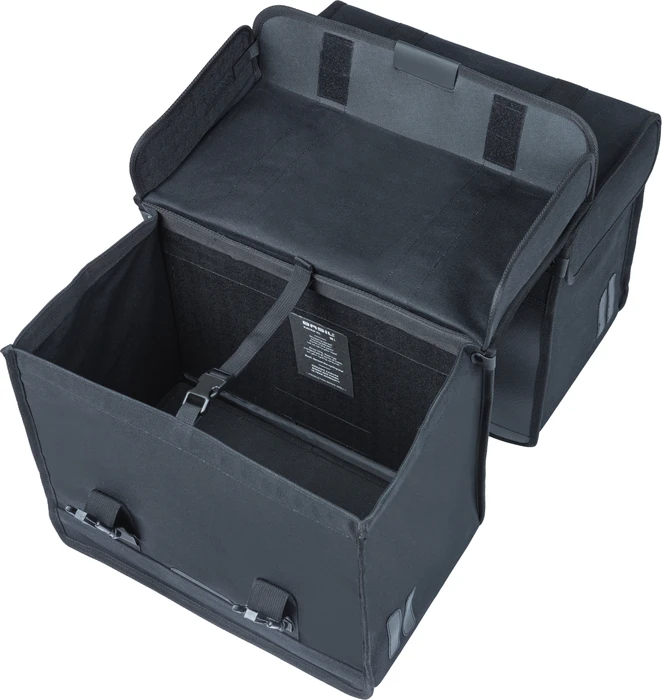 Basil Kavan Eco Classic Doppeltasche Gepäcktasche schwarz