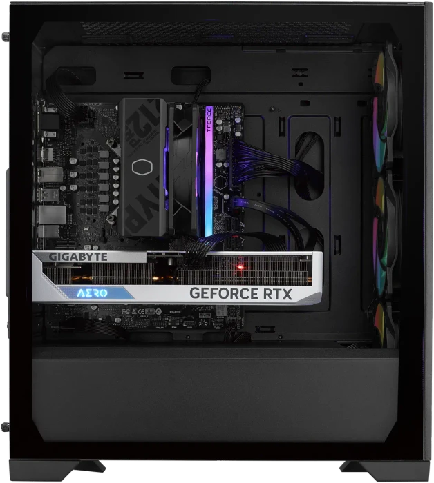 Cooler Master Elite 301 Black, schwarz, Glasfenster