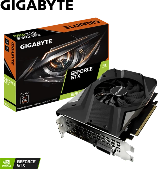 GIGABYTE GeForce GTX 1650 D6 OC 4G (Rev. 4.0), 4GB GDDR6, DVI, HDMI, DP