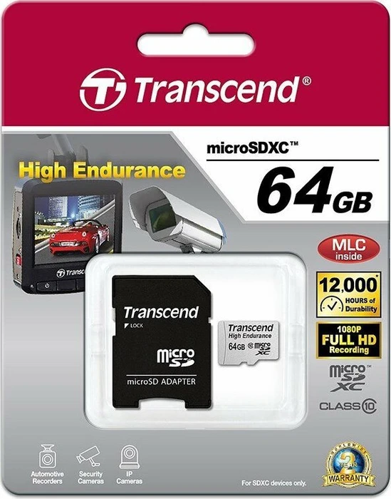 Transcend High Endurance 10V R21/W20 64GB Kit, Class 10