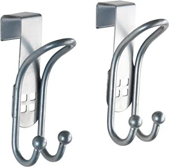 Wenko Türhaken Lochdesign silber, 2 Stück