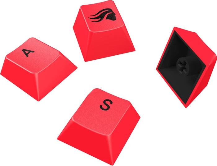 Glorious GPBT Basics Keycaps, Kunststoff (PBT), Revive Red, rot, 130 Tasten, ANSI-US