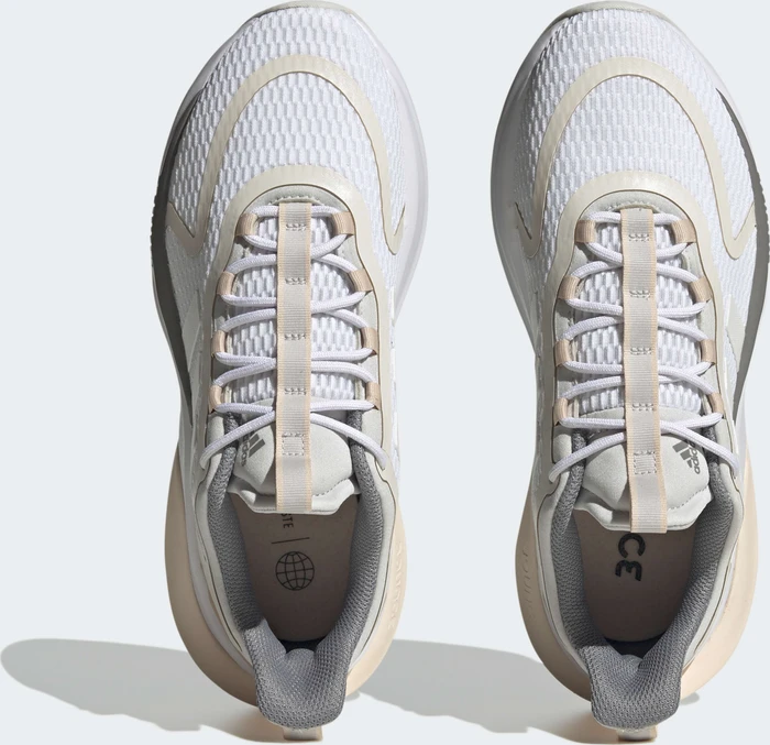 adidas Alphabounce+ Sustainable Bounce cloud white/zero metallic/grey three (Damen)