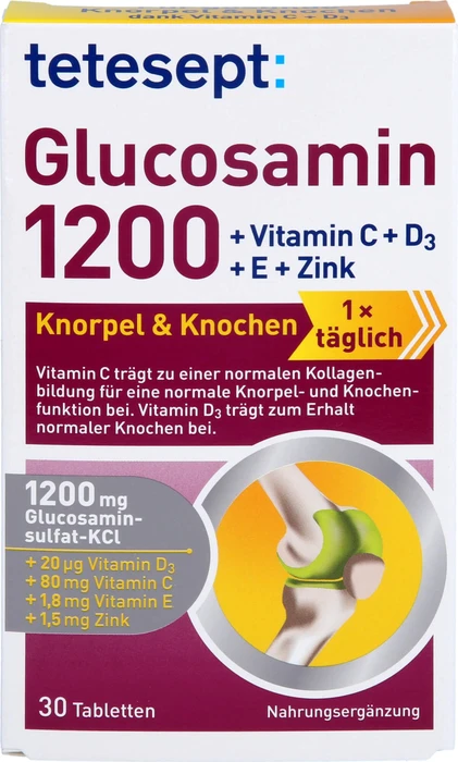Tetesept Glucosamin 1200 Tabletten, 30 Stück