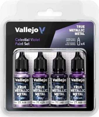 Vallejo True Metallic Metal celestial violet Farbset