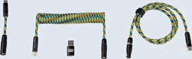 Wooting Premium Cable Set, USB-C/USB-A, Tastaturkabel (Spiral-Textilkabel), Lekker