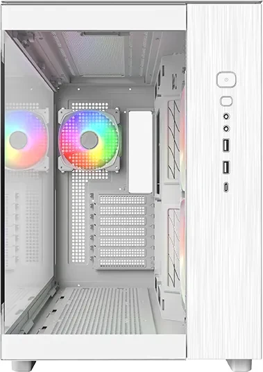 Montech King 65 Pro, weiß, Glasfenster