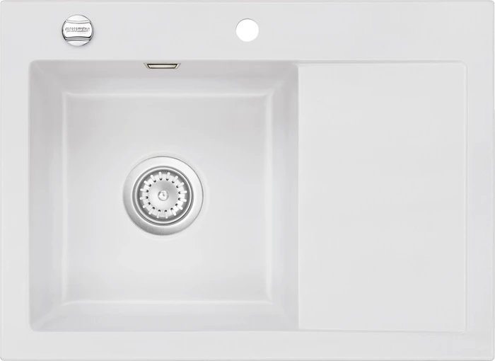 systemceram Mera 70 Einbau Becken links satin
