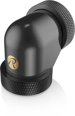 Raijintek Pelias D160906 90° 16mm Hard Tube Fitting, schwarz, 6er-Pack