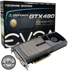 EVGA GeForce GTX 480 Superclocked, 1.5GB GDDR5, 2x DVI, Mini HDMI