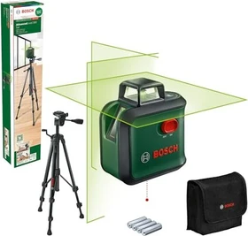 Bosch DIY AdvancedLevel 360 Batterie-Kreuzlaser inkl. Tasche + Zubehör