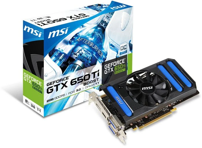 MSI GeForce GTX 650 Ti, N650Ti-2GD5/OC BE, 2GB GDDR5, 2x DVI, HDMI, DP