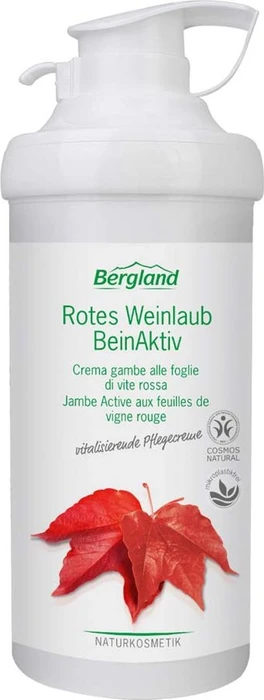 Bergland Rotes Weinlaub BeinAktiv Pflegecreme, 500ml