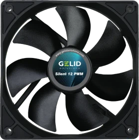 Gelid Solutions Silent 12 PWM, schwarz, 120mm