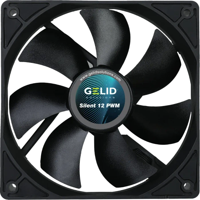 Gelid Solutions Silent 12 PWM, schwarz, 120mm